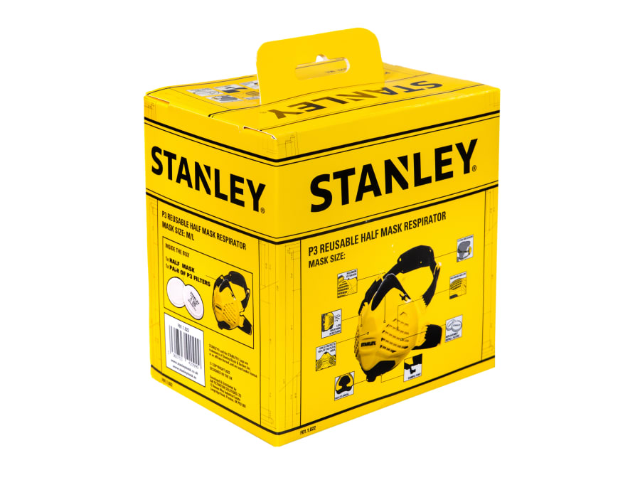 Stanley Respiration F011021GBX P3 R Half Mask Respirator S/M