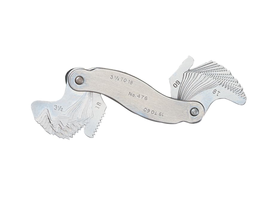 Starrett CY592 Screw Pitch Gauge 3½-60 TPI