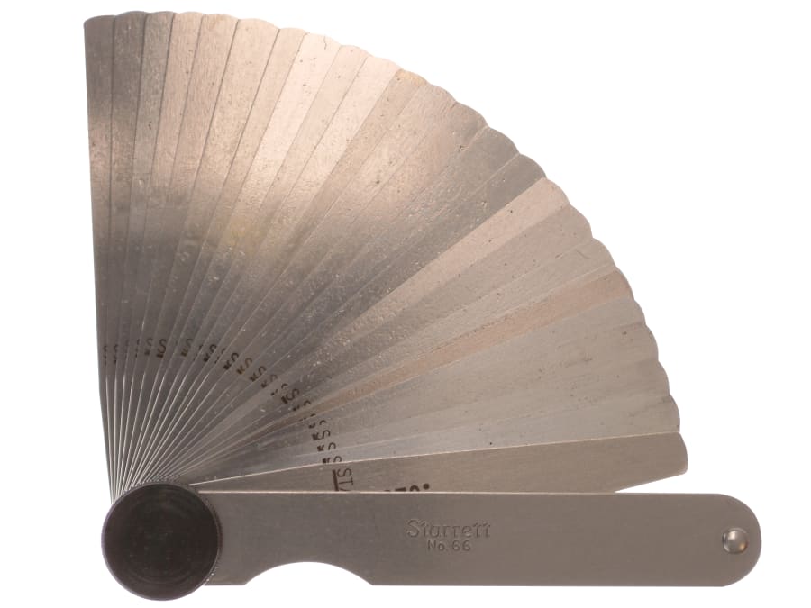 Starrett BM612 26 Piece Feeler Gauge Set 0.0015-0.025in