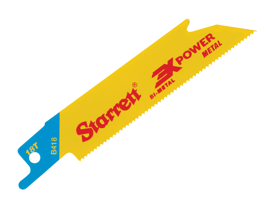 Starrett B4185 Bi-Metal Reciprocating Blade 100mm 18 TPI with 5 Blades