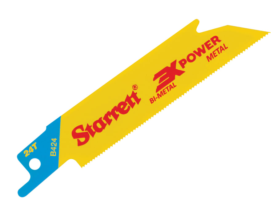 Starrett B4245 Bi-Metal Reciprocating Blade 100mm 24 TPI with 5 Blades