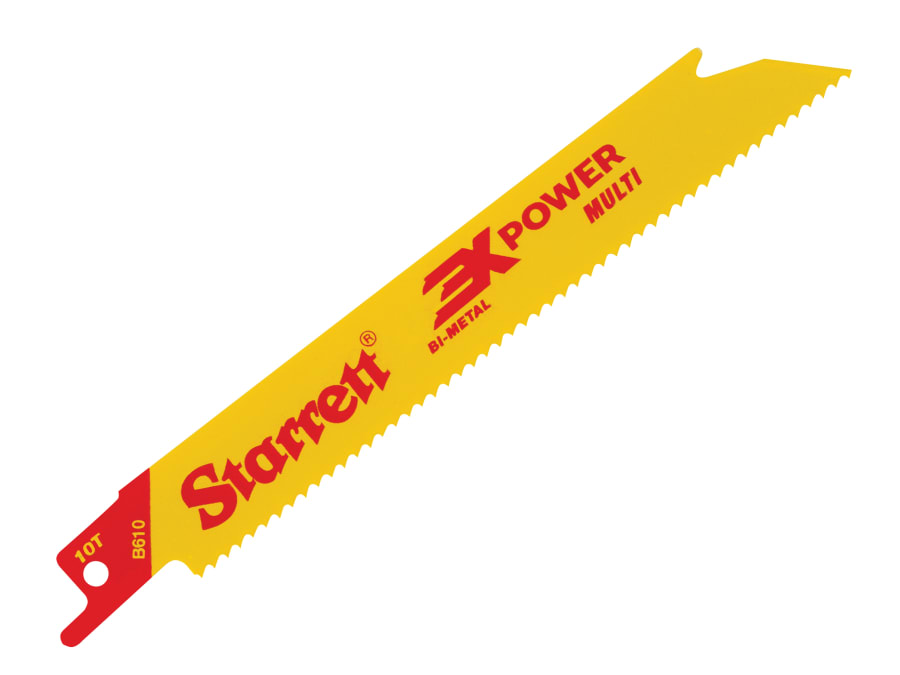 Starrett B6105 Bi-Metal Reciprocating Blade 152mm 10 TPI with 5 Blades