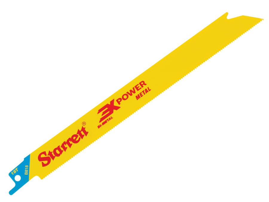 Starrett B8185 203mm 18 TPI Bi-Metal Reciprocating Blade with 5 Blades