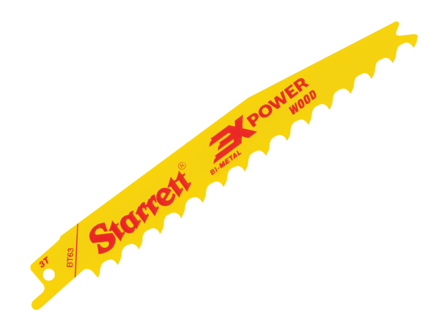 Starrett BT635 152mm 3 TPI Bi-Metal Reciprocating Blade with 5 Blades