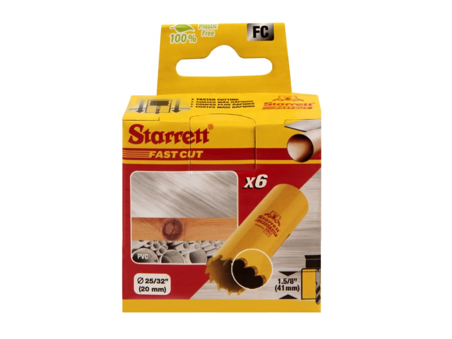 Starrett FCH2532 20mm Fast Cut Bi-Metal Holesaw