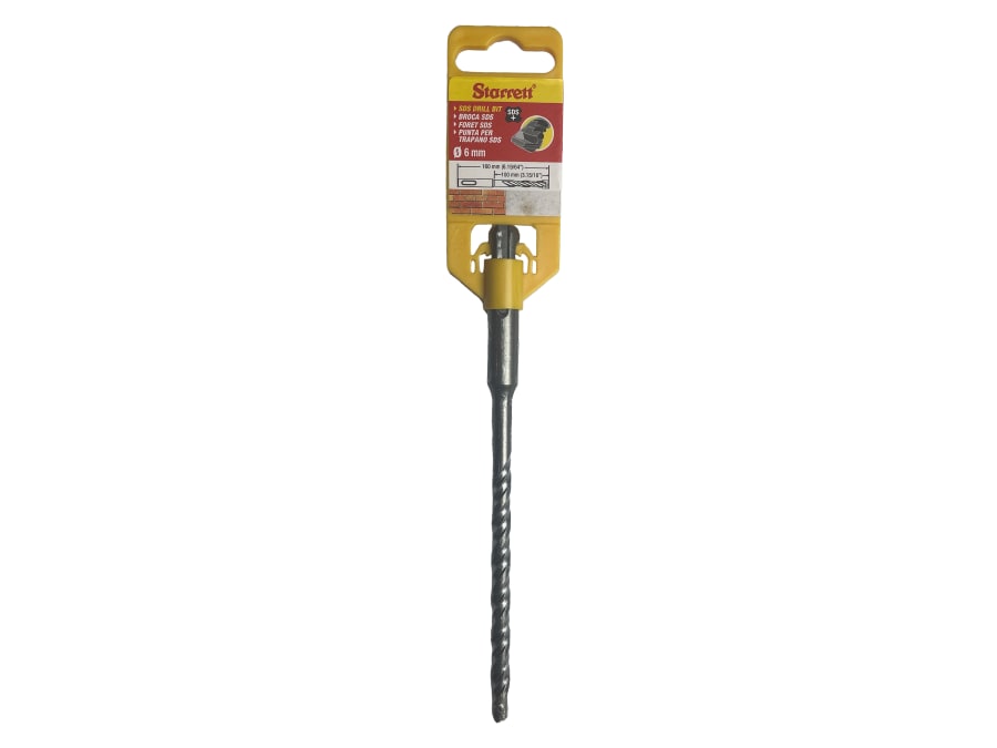 Starrett KBPS06B SDS Plus 2 Point Drill Bit 6 × 160mm