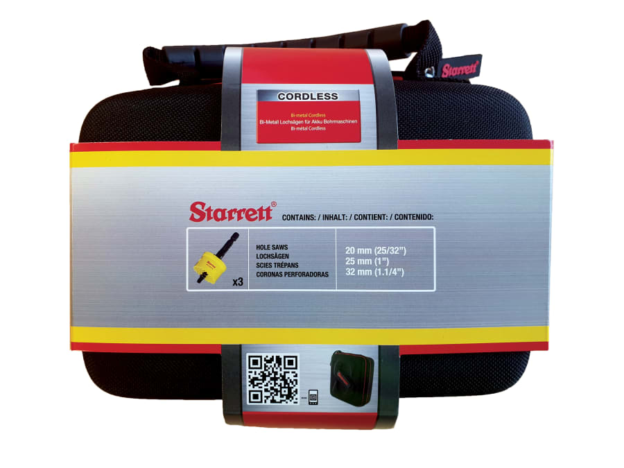 Starrett KCS03001 Bi-Metal Holesaw Kit 3 Piece