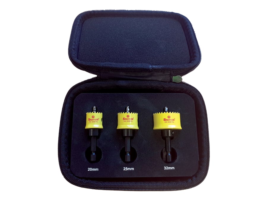 Starrett KCS03001 Bi-Metal Holesaw Kit 3 Piece