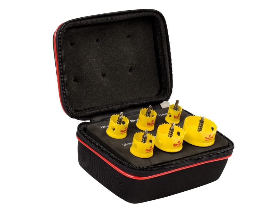 Starrett KCS06001 Bi-Metal Holesaw Kit 6 Piece