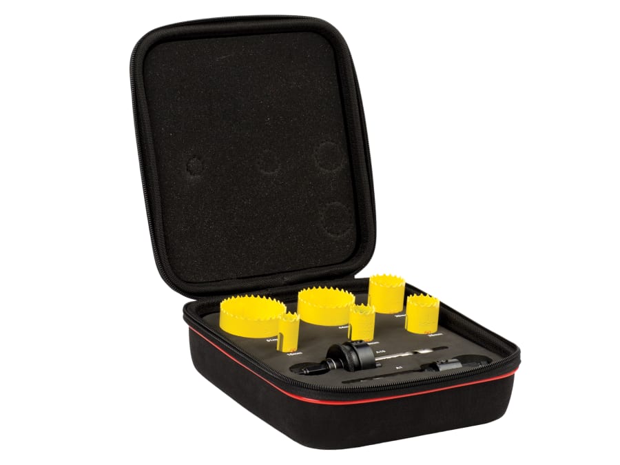 Starrett KFC06022 8 Piece Electrician's Holesaw Kit