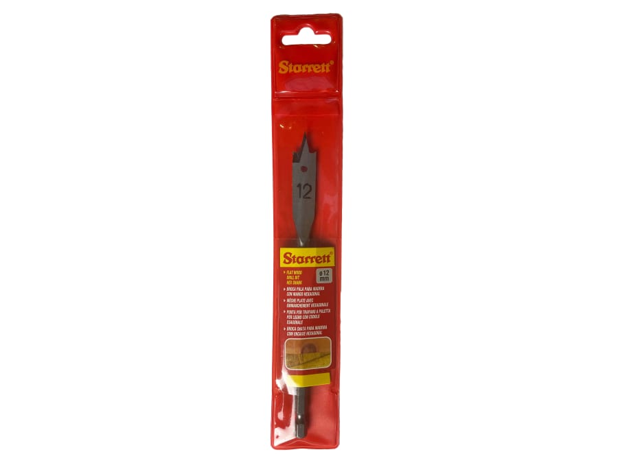 Starrett KFWD12A 12 × 152mm Flat Wood Drill Bit