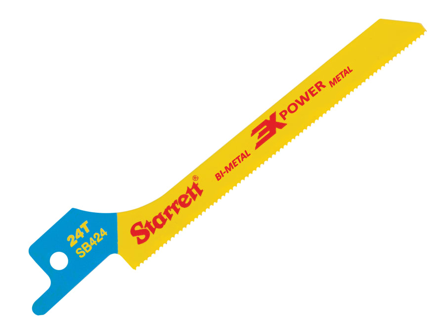 Starrett SB4245 Bi-Metal Reciprocating Blade 100mm 24 TPI with 5 Blades