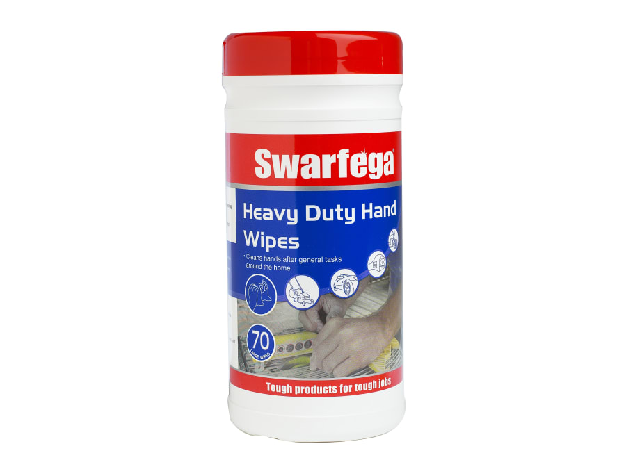 Swarfega SWHD70W Heavy-Duty Hand Wipes Tub 70