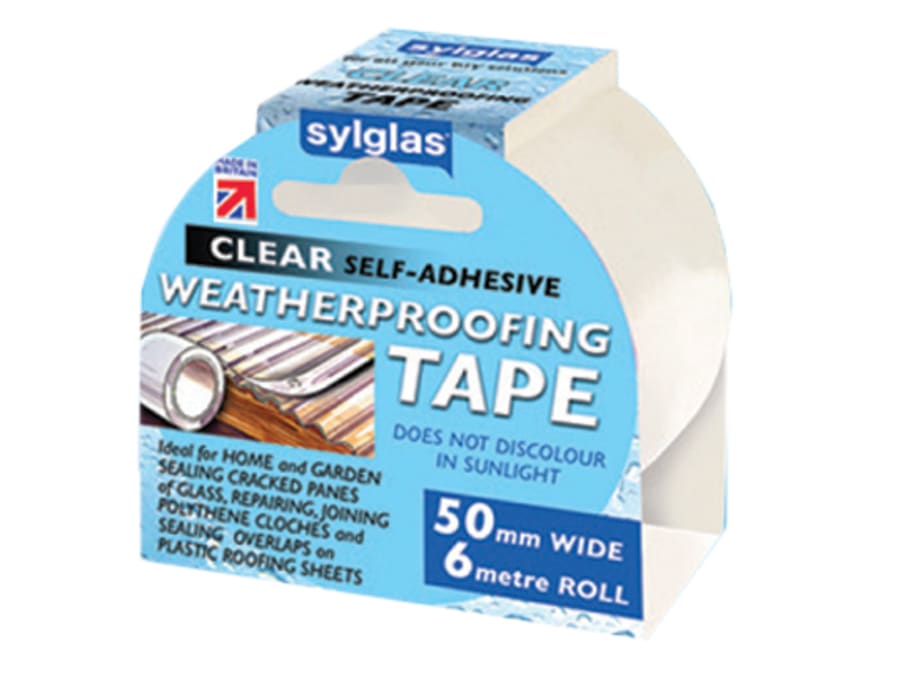 Sylglas SYL100001571 Weatherproofing Tape 50mm x 6m Clear