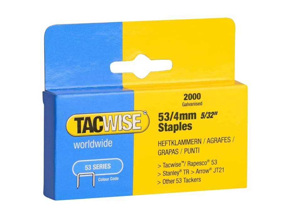 Tacwise 333 4mm Light-Duty Staples (Pack 2000)
