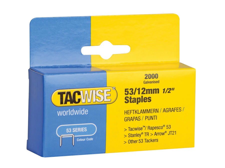 Tacwise 0337 12mm Light-Duty Staples (Pack 2000)