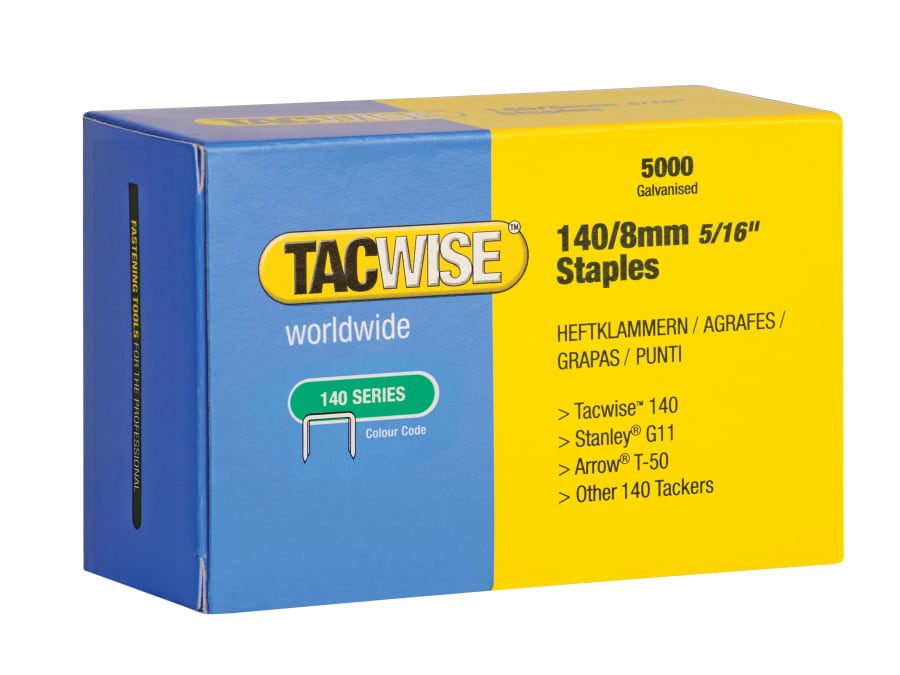 Tacwise 0341 8mm Galvanised Staples 5000 Pack