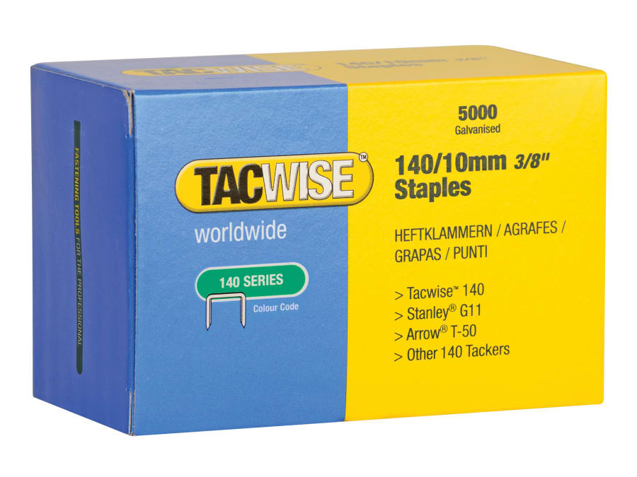 Tacwise 0342 10mm Galvanised Staples with 5000 Pack