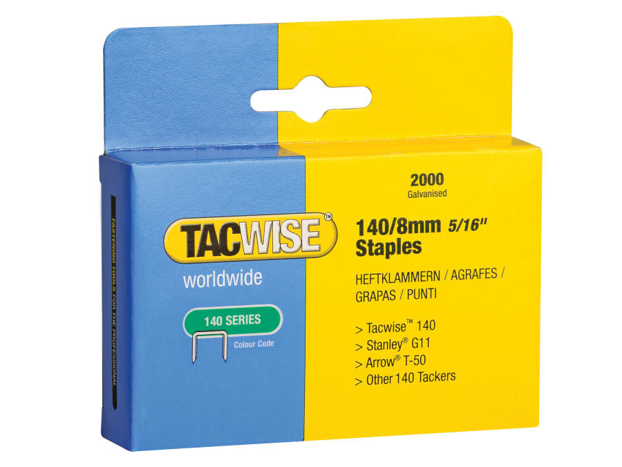 Tacwise 0346 8mm Heavy-Duty Staples (Pack 2000)