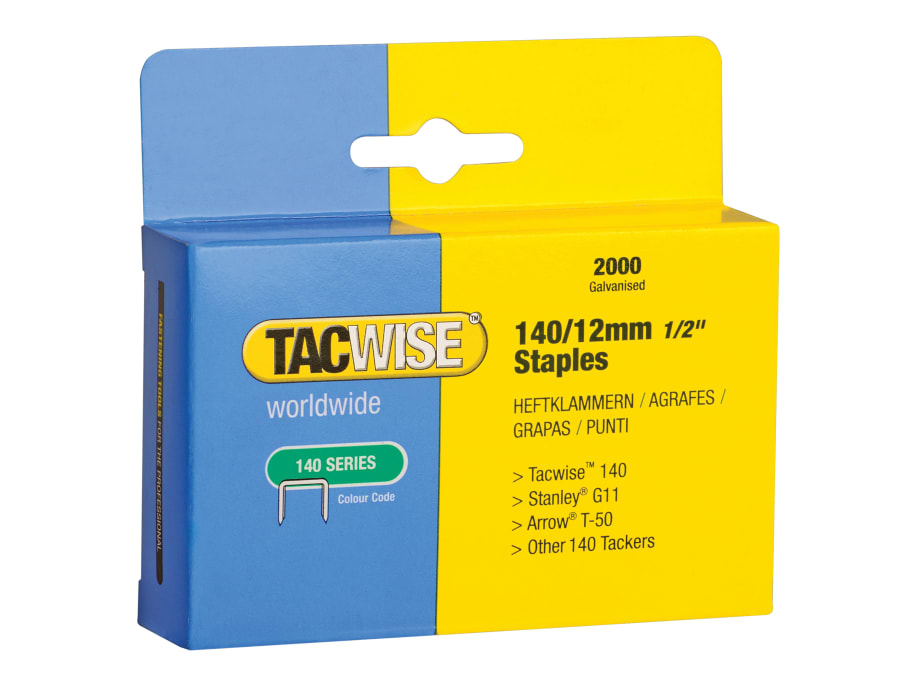 Tacwise 0348 12mm Heavy-Duty Staples with 2000 Pack