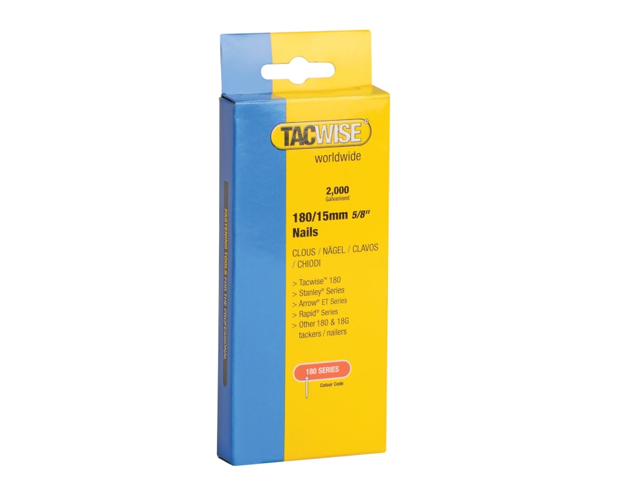 Tacwise 0359 18 Gauge 15mm Nails (Pack 2000)