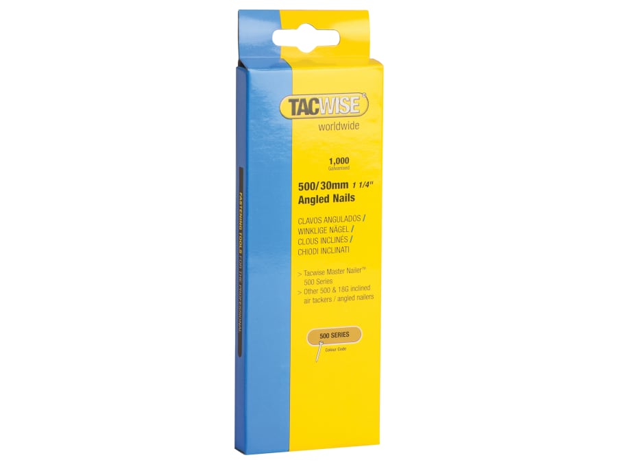 Tacwise 0481 18 Gauge 30mm Angled Nails