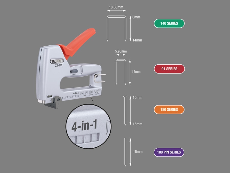 Tacwise 1747 Z4-140 4-in-1 Staple / Nail Gun