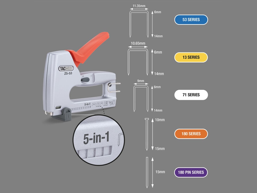 Tacwise 1748 5-in-1 Staple / Nail Gun