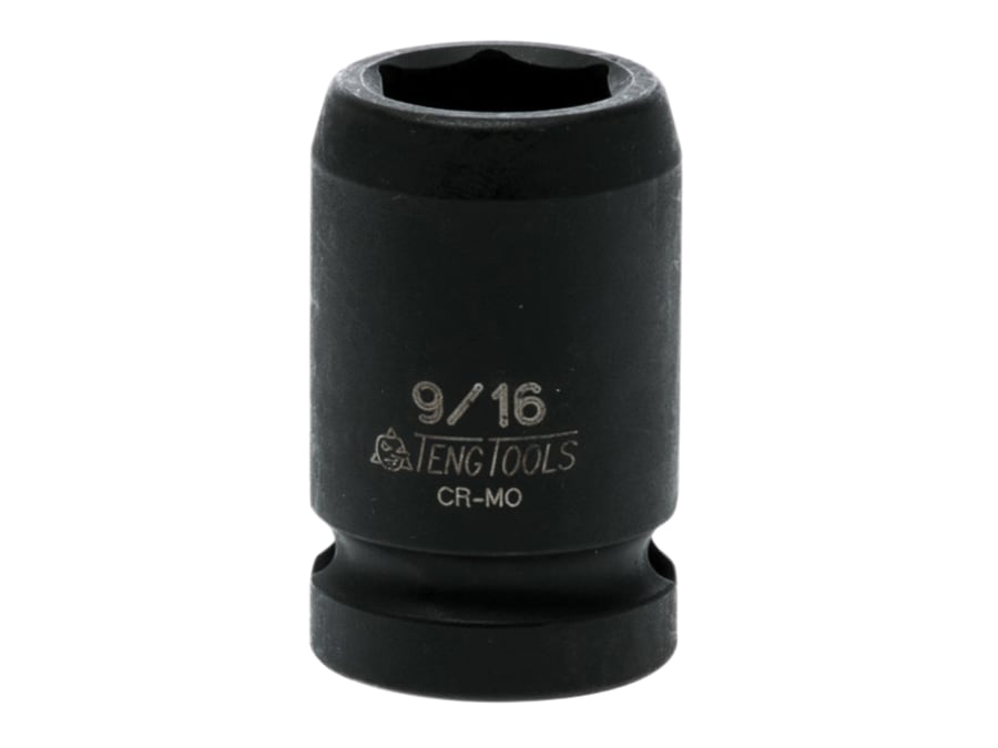 Teng 920118 1/2in Drive 6-Point Hexagon Impact Socket 9/16in