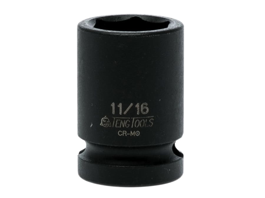 Teng 920122 1/2in Drive 6-Point Hexagon Impact Socket 11/16in