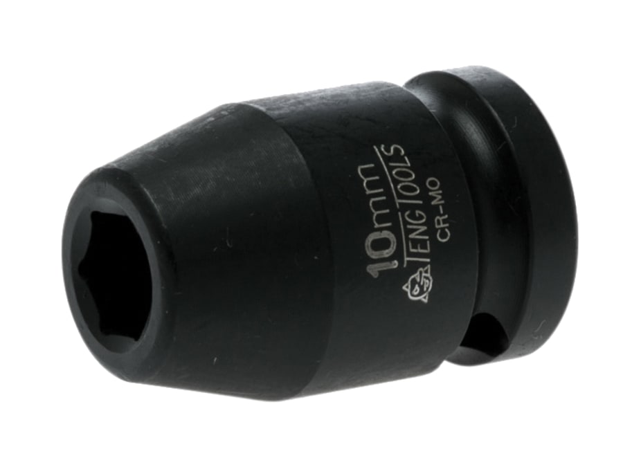 Teng 920510N 1/2in Drive 6-Point Hexagon Impact Socket 10mm