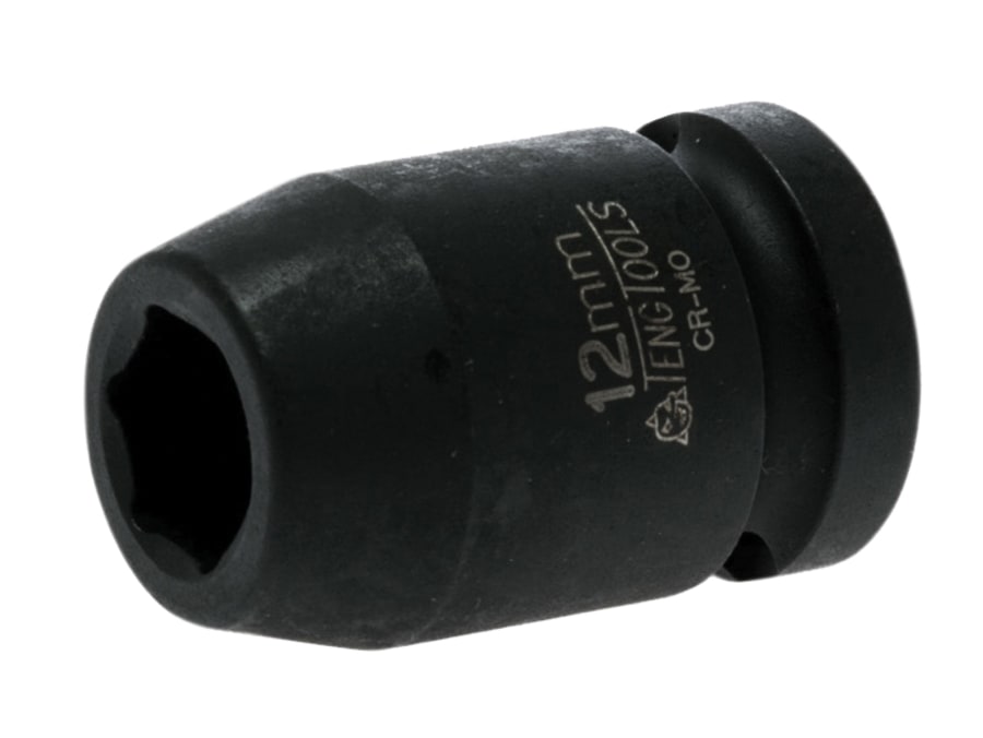 Teng 920512N 12mm 1/2in Drive 6-Point Hexagon Impact Socket