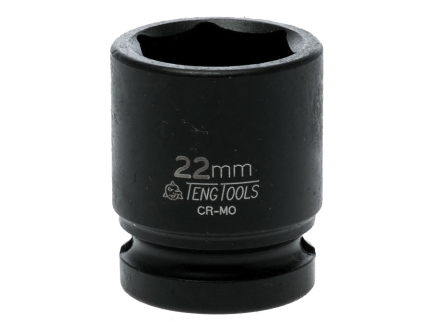Teng 920522N 1/2in Drive 22mm 6-Point Hexagon Impact Socket
