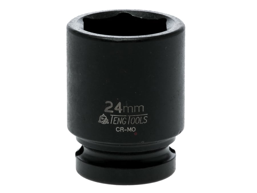 Teng 920524N 24mm 1/2in Drive 6-Point Hexagon Impact Socket