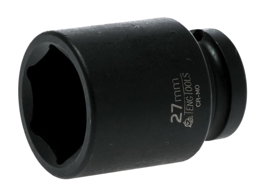 Teng 920527N 1/2in Drive 27mm 6-Point Hexagon Impact Socket