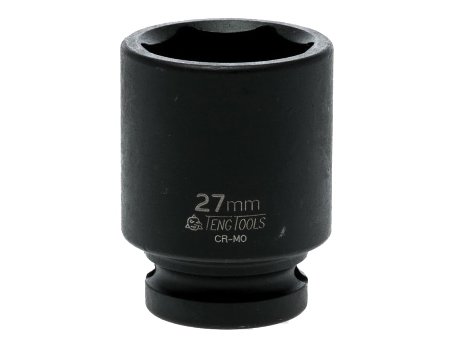 Teng 920527N 1/2in Drive 27mm 6-Point Hexagon Impact Socket