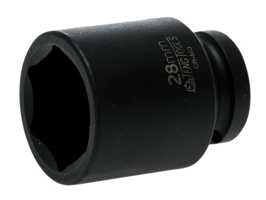 Teng 920528N 28mm 1/2in Drive 6-Point Hexagon Impact Socket