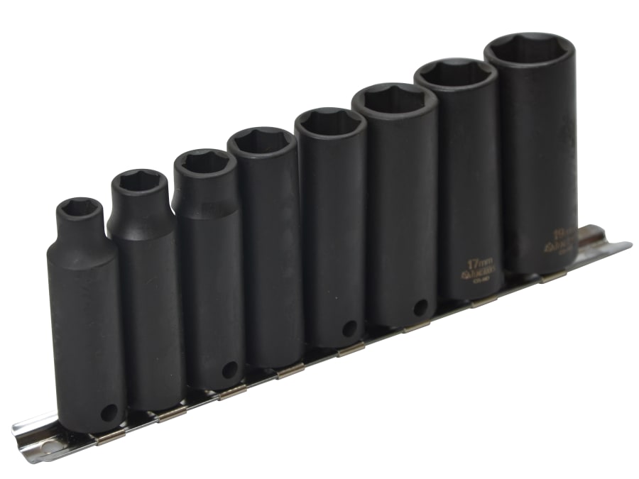 Teng 9386 3/8in Drive 8 Piece Deep Impact Socket Set