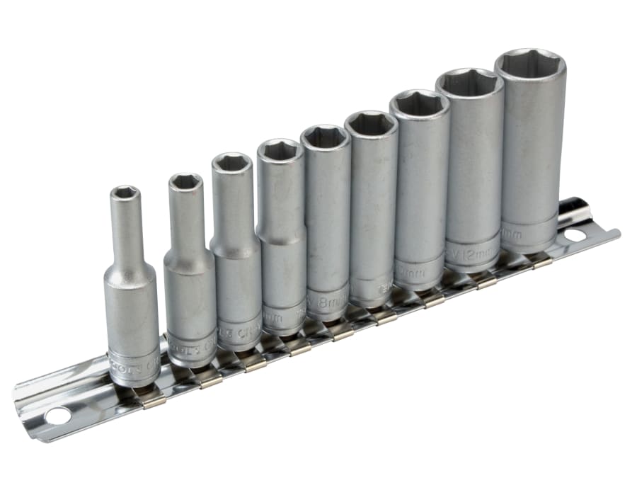 Teng M1407 Deep Socket Clip Rail Set of 10