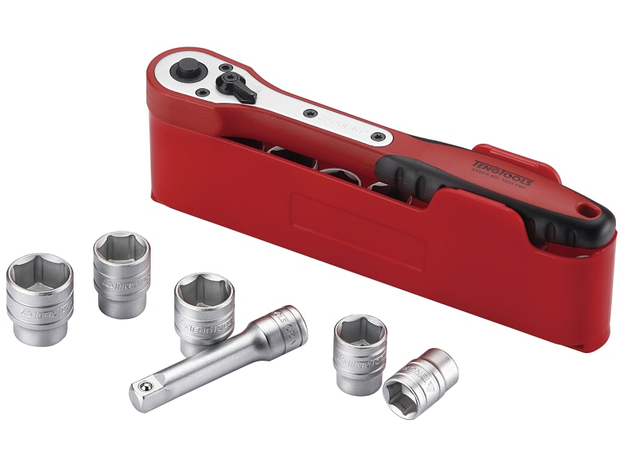 Teng M3812N1 3/8in Drive Basic Socket Set