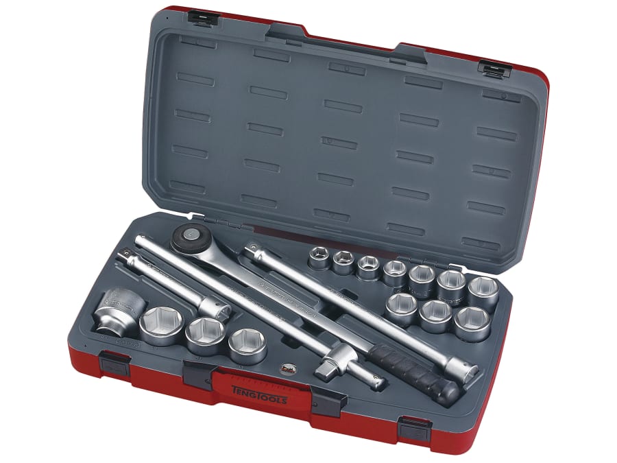 Teng T34186 18 Piece 3/4in Drive Metric Socket Set