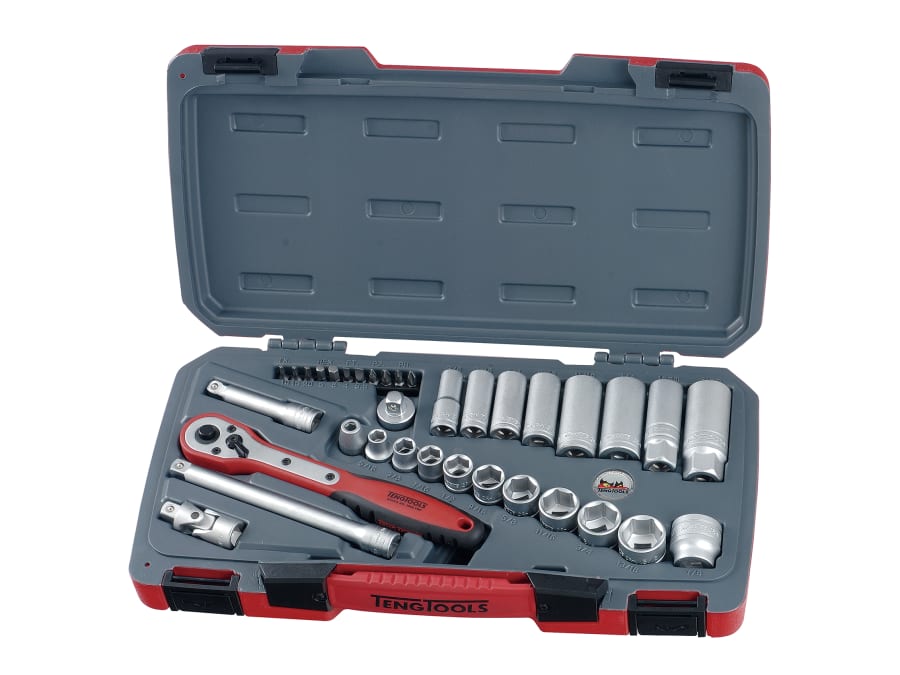 Teng T3835AF 3/8in Drive 35 Piece A/F Socket Set