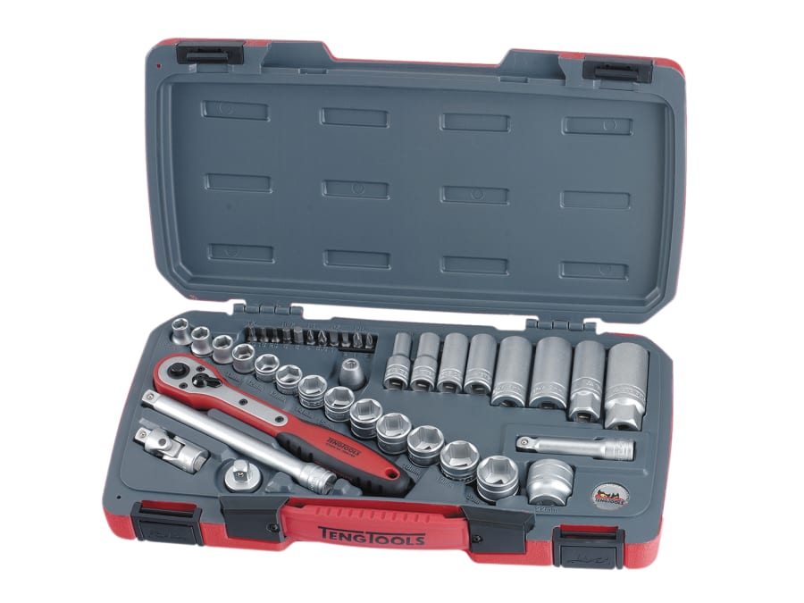Teng T3839 3/8in Drive 39 Piece Metric Socket Set