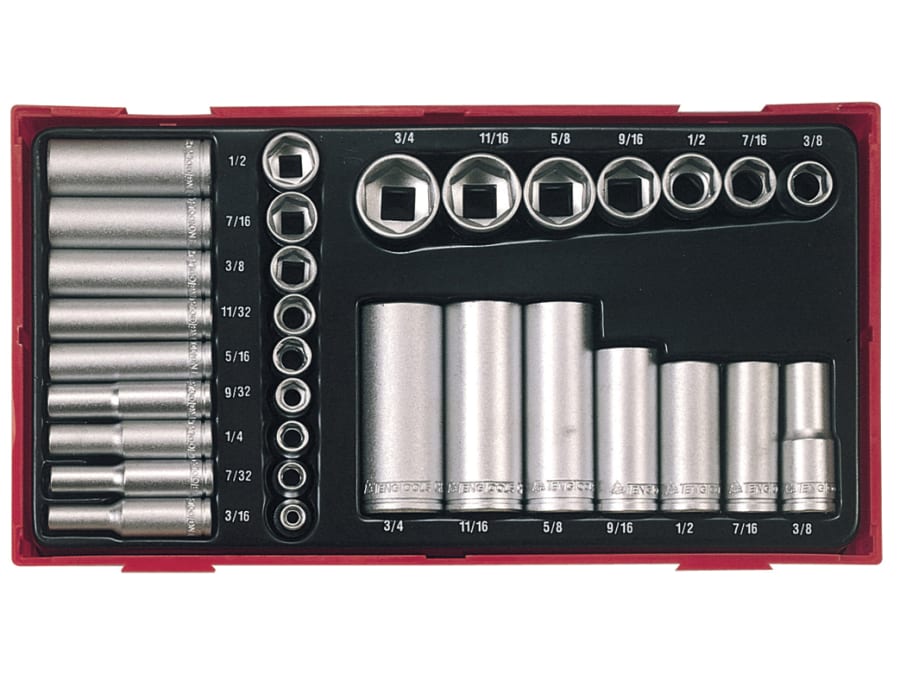 Teng TC20 32 Piece 1/4 & 3/8in Drive Socket Set