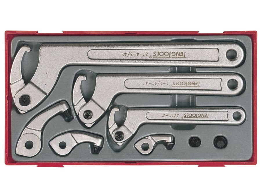 Teng TC33 Hook & Pin Wrench Set 8 Piece