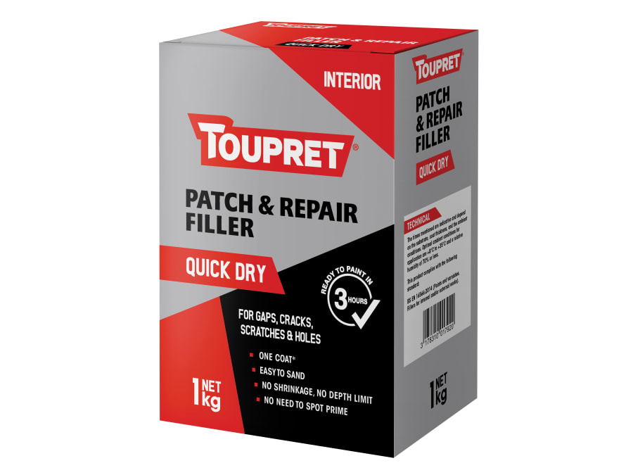 Toupret FGREB01GB Quick Dry Patch & Repair 1kg