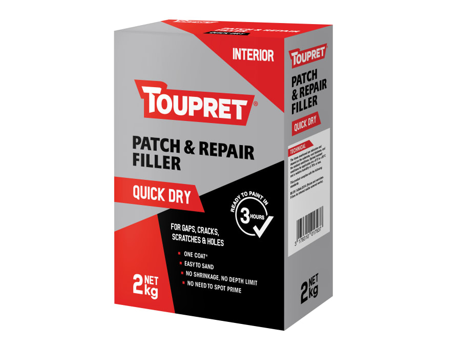 Toupret FGREB02GB Quick Dry Patch & Repair 2kg