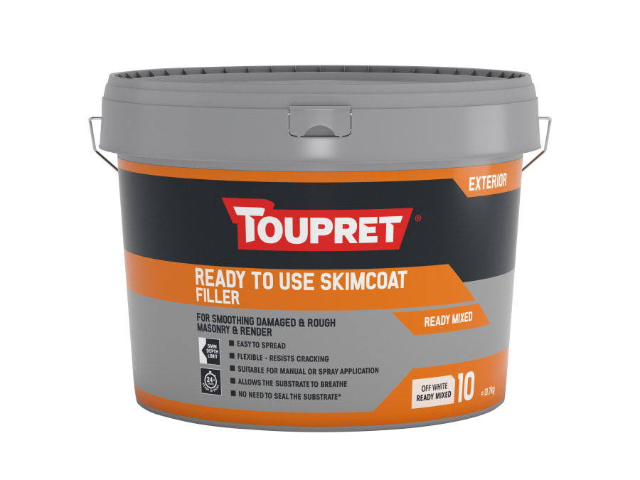 Toupret TTEGFAP10SOGB Ready To Use Skimcoat Filler 10kg