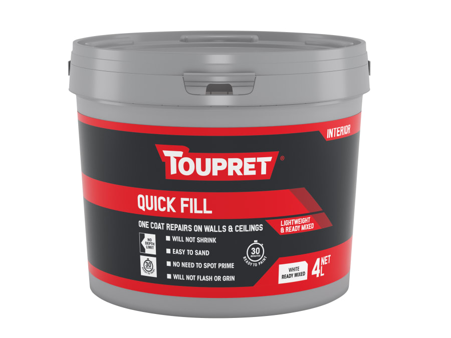 Toupret TTREDLP04GB Quick Fill Interior Filler 4 Litre