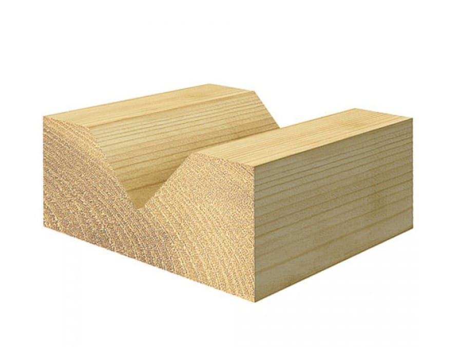 Trend 1011X12TC 10/11 x 1/2 TCT V-Groove Chamfer 45° 19.0 x 38mm